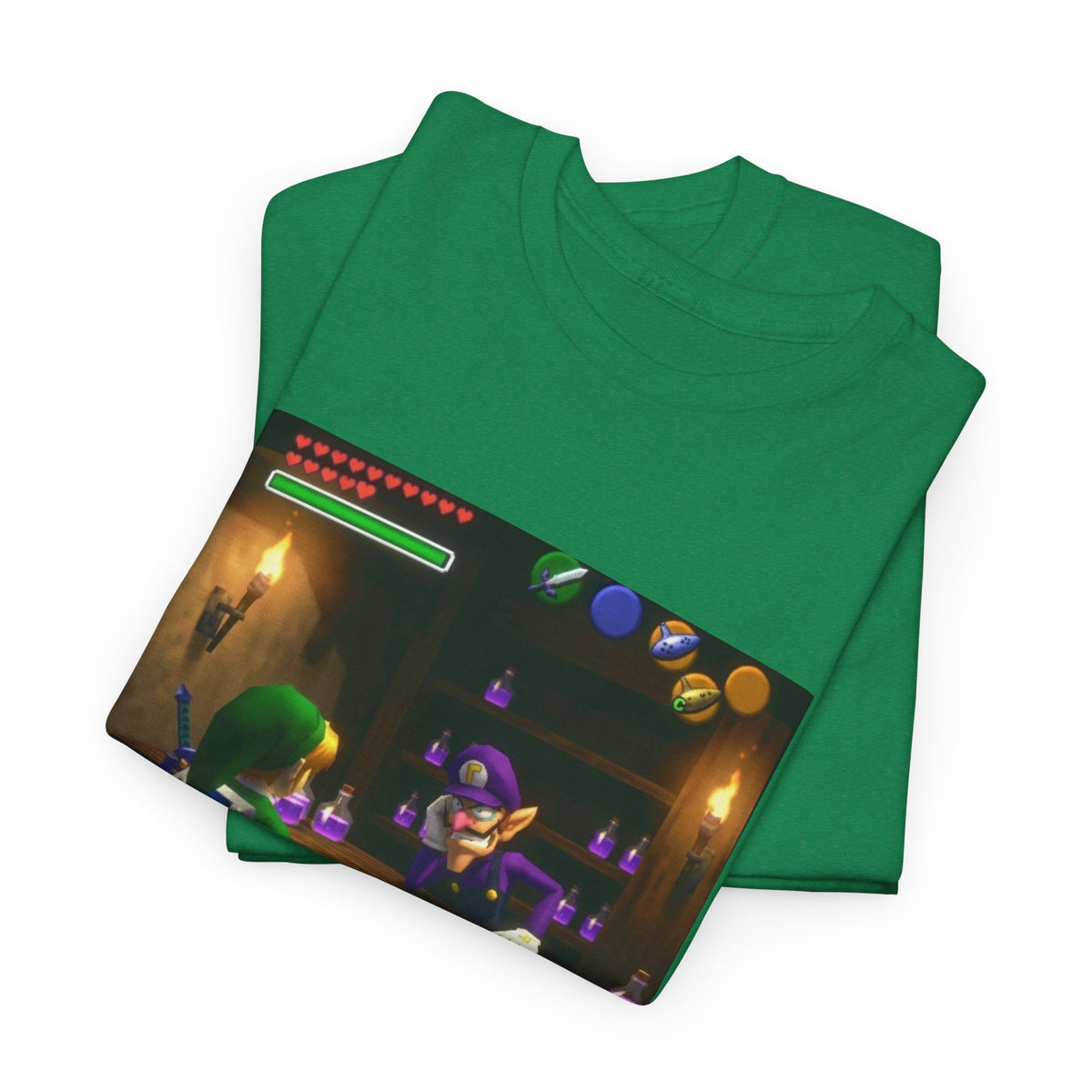 Waluigi Deals Purple Potions To Link