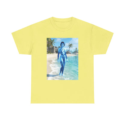 Cortana On Tropical Beach Tee