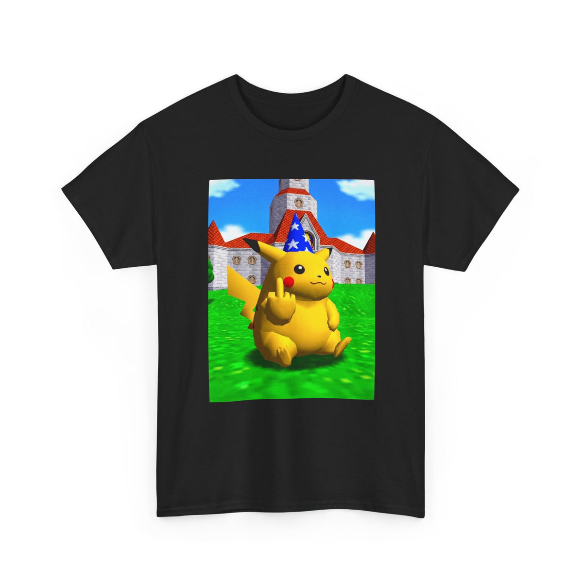 Salty Pikachu Giving The Middle Finger Tee