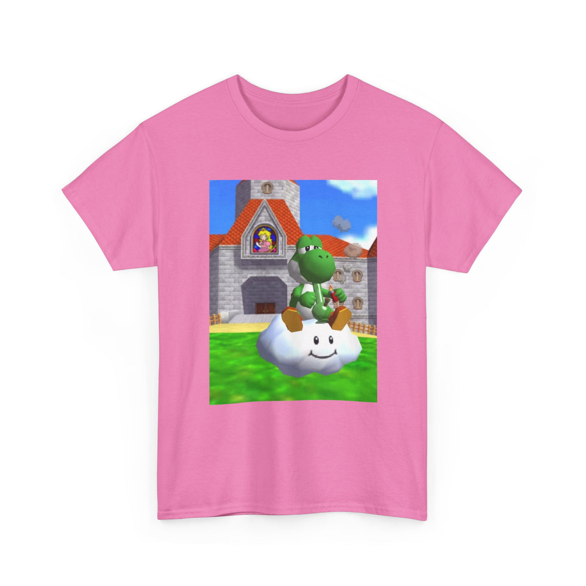Yoshi Chilling On A Cloud With A Bong