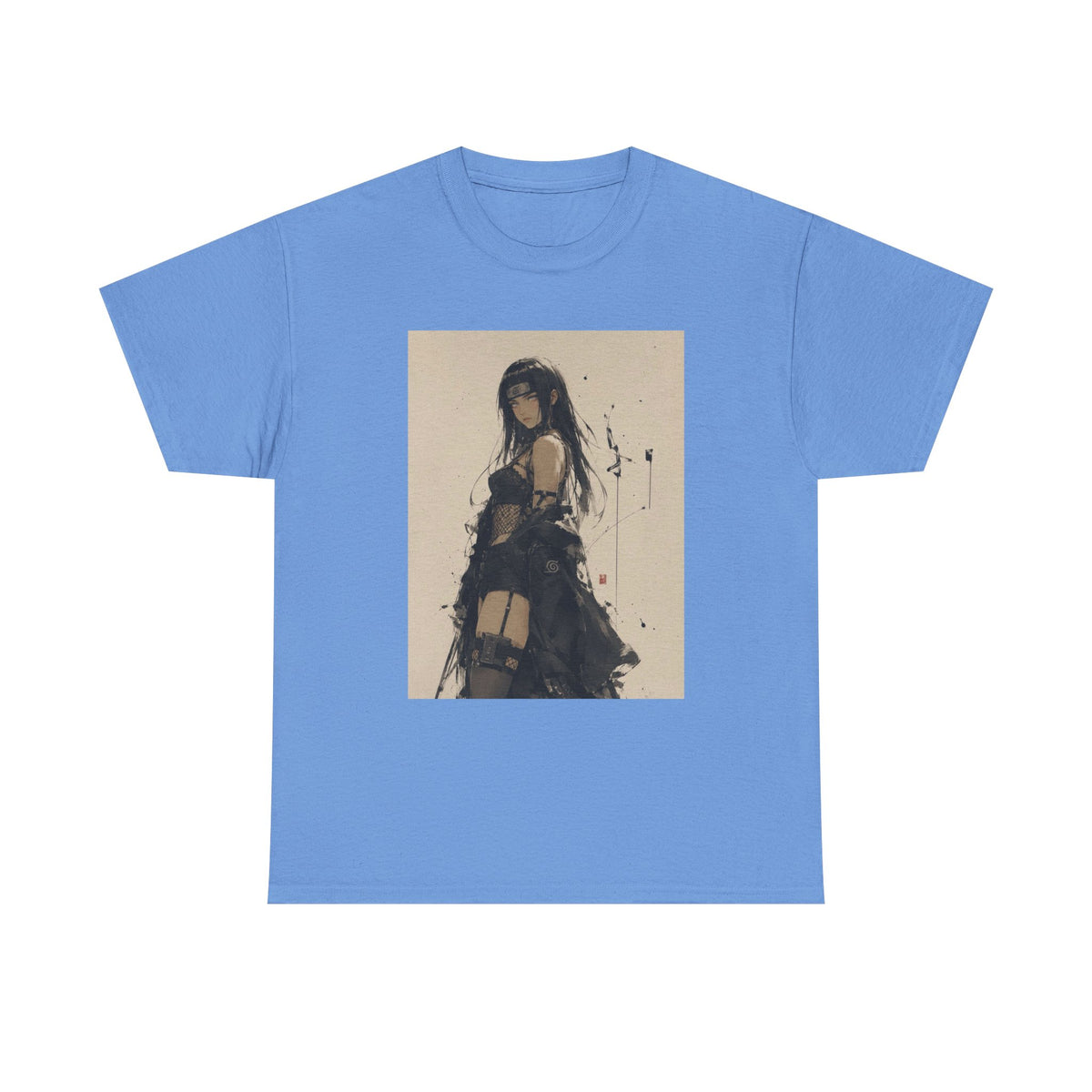 Anime Goth Girl Standing Confidently Tee