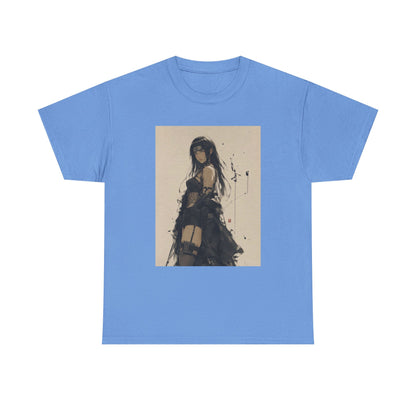 Anime Goth Girl Standing Confidently Tee