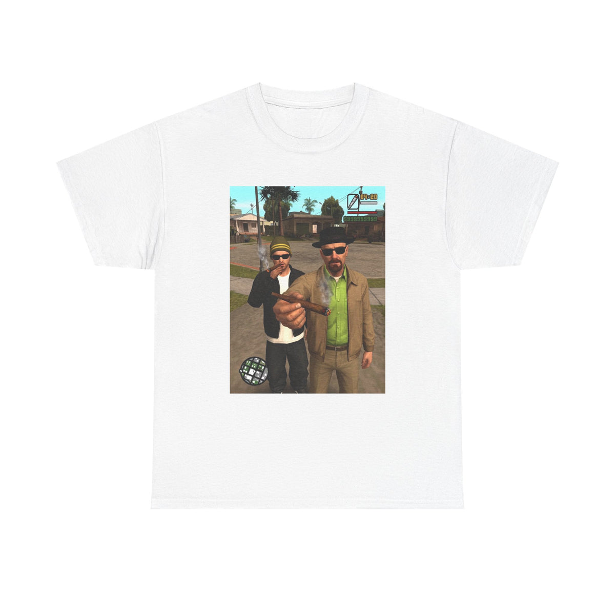 Heisenberg And Jesse Breaking Bad Grand Theft Auto Blunts Tee