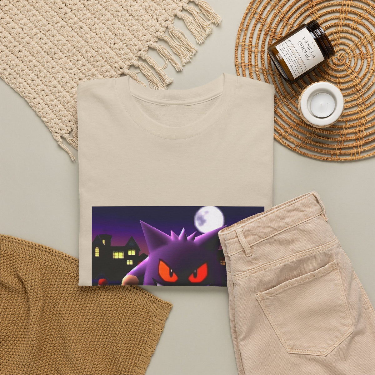 Gengar Lurking Under Moonlight Tee
