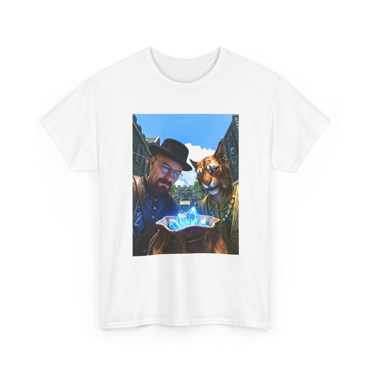 Walter White And Khajiit With Blue Crystals