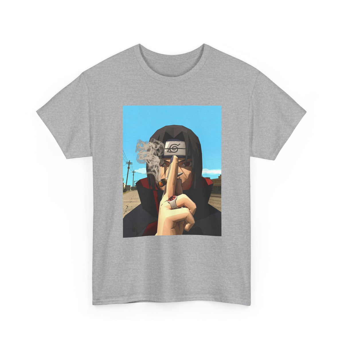 Itachi Uchiha Smoking Cigar Streetwear Tee