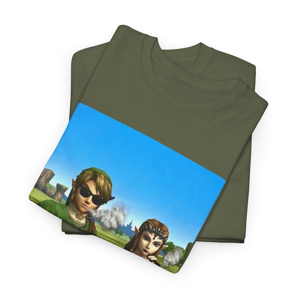Link And Zelda Chilling With Blunts Tee