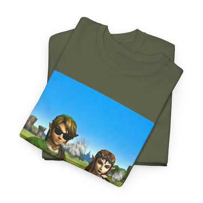 Link And Zelda Chilling With Blunts Tee