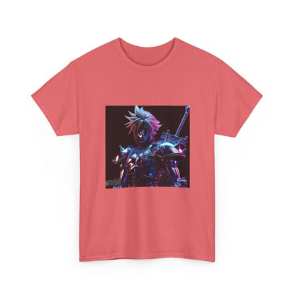 Cyberpunk Warrior With Spiked Hair Tee