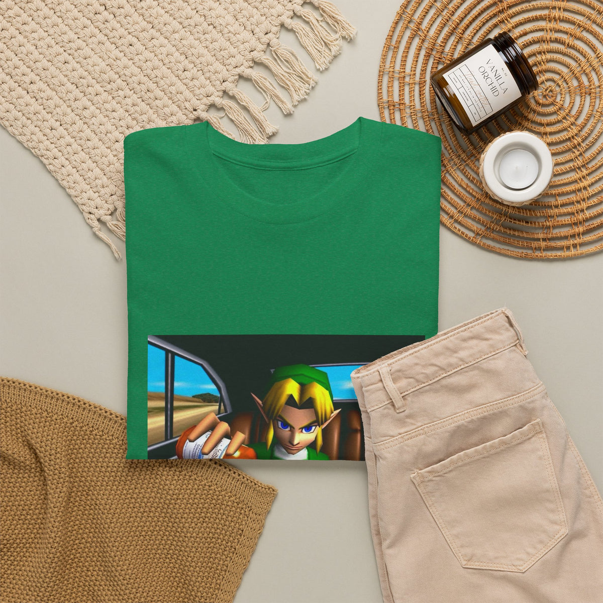 N64 Link Pouring Purple Lean Tee