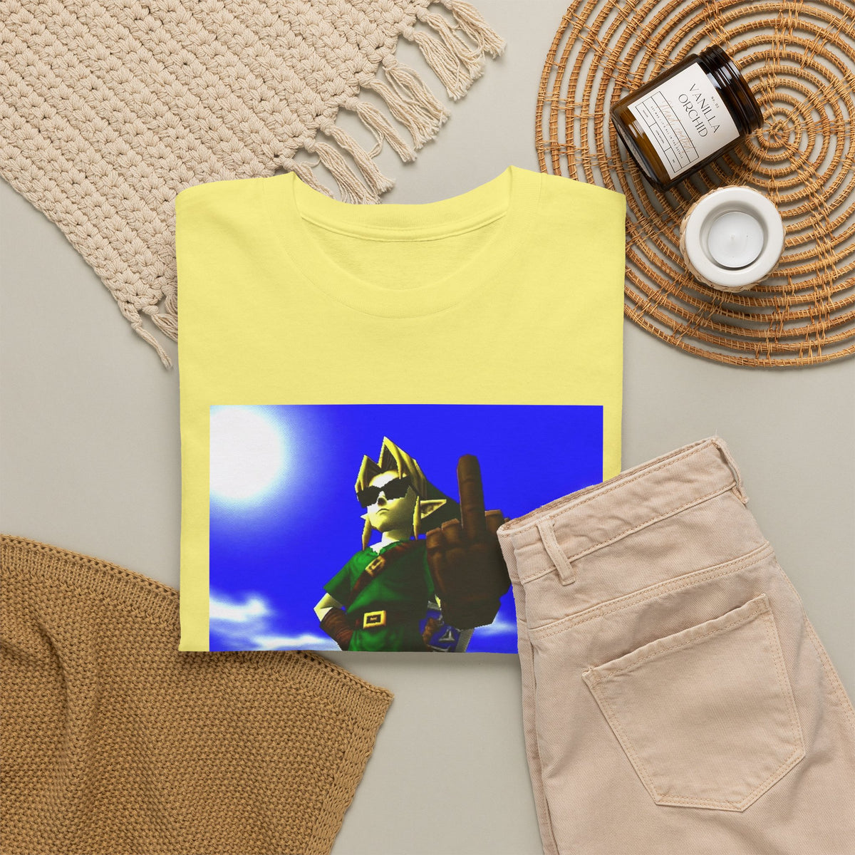 Cool Link Flipping The Bird Tee