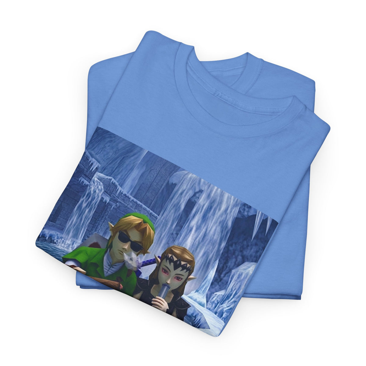 Link And Zelda Chilling In Ice Palace