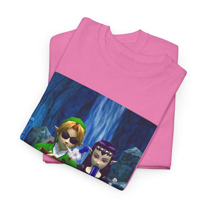 Hero and Princess Taking A Hit Tee