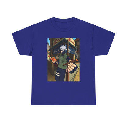 Kakashi Relaxing With Blunt And Book Tee