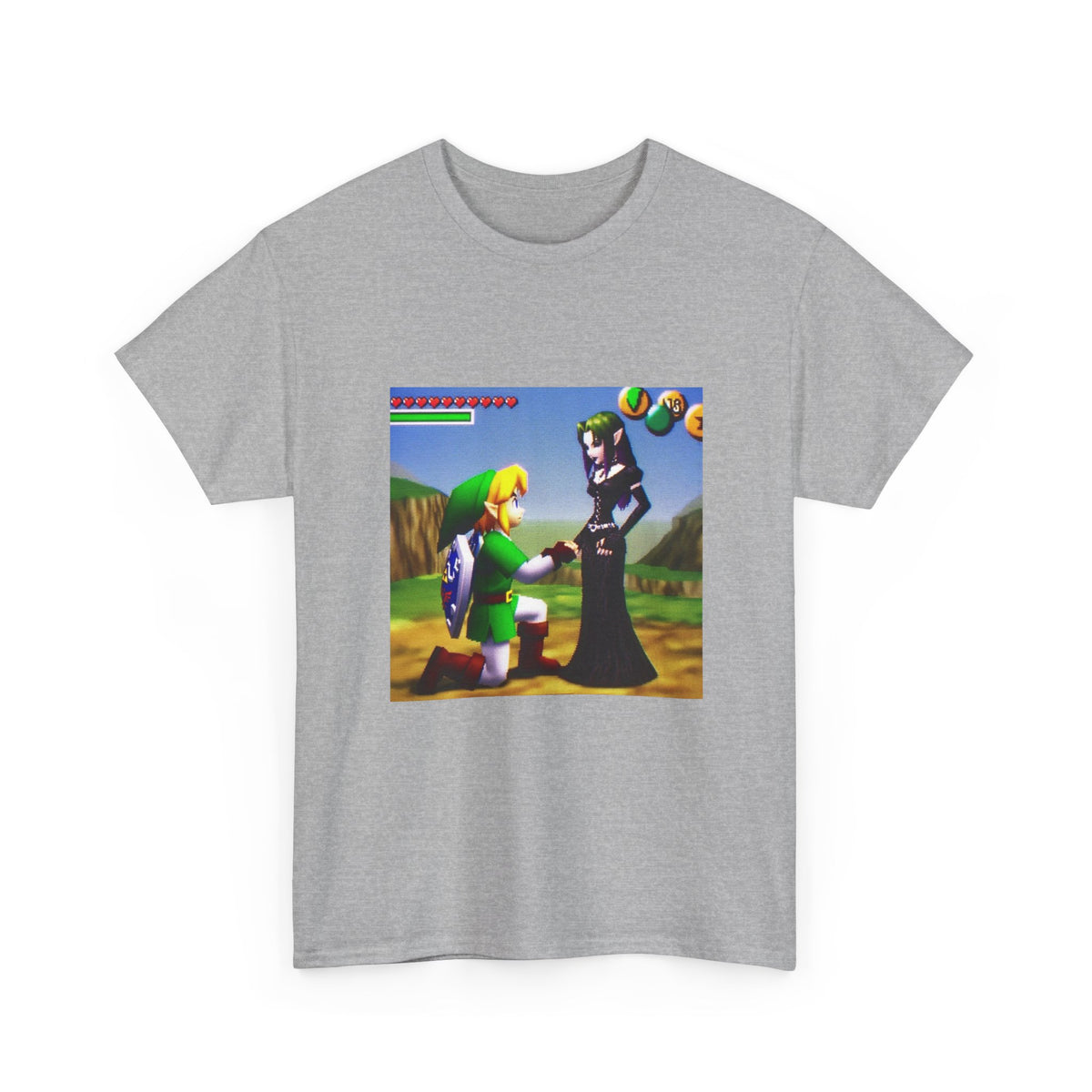 Link Proposing To Goth Girl Tee