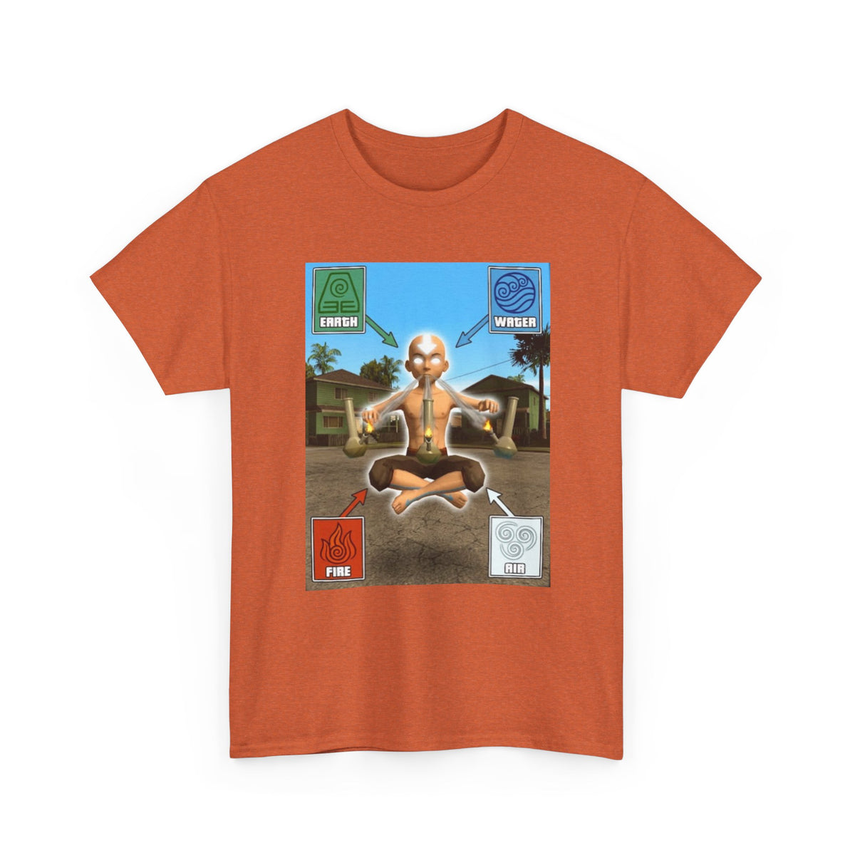 Avatar Meditating With Four Elements Bongs