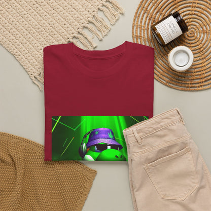Yoshi DJing With Cannabis Bucket Hat Tee