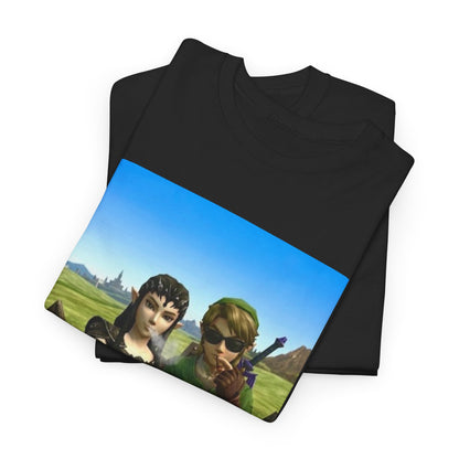 Link And Midna Smoking Blunts Tee