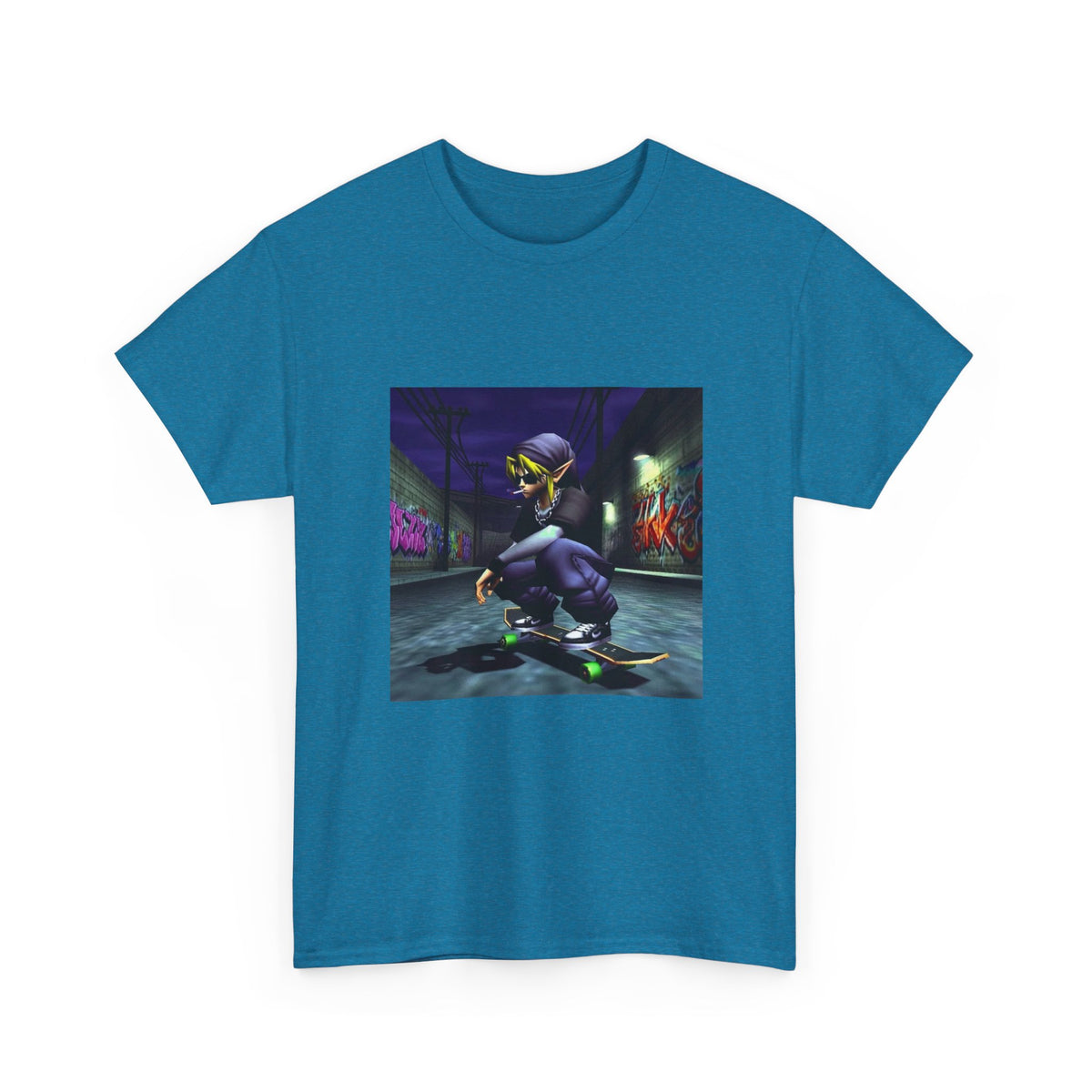 Edgy Link Skater Smoking Alley Tee