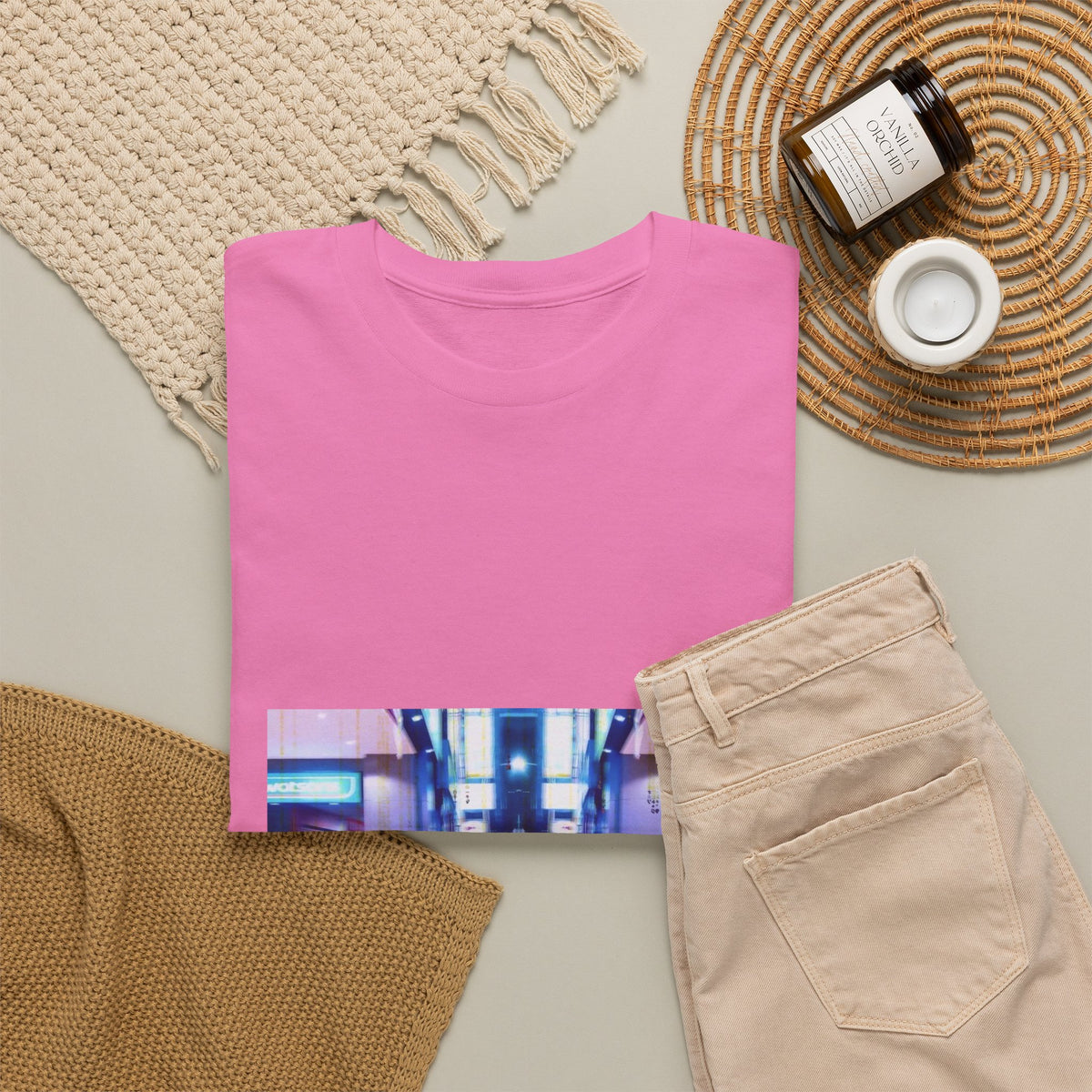 Meli and Chill Splashing Through Neon Streets Tee