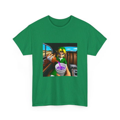 N64 Link Pouring Purple Lean Tee