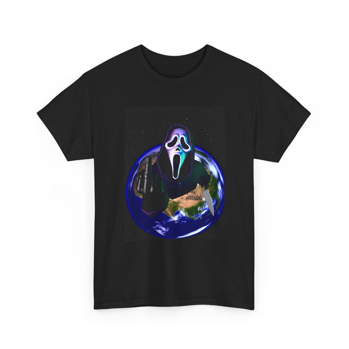 Ghostface Flipping Off The Earth Tee