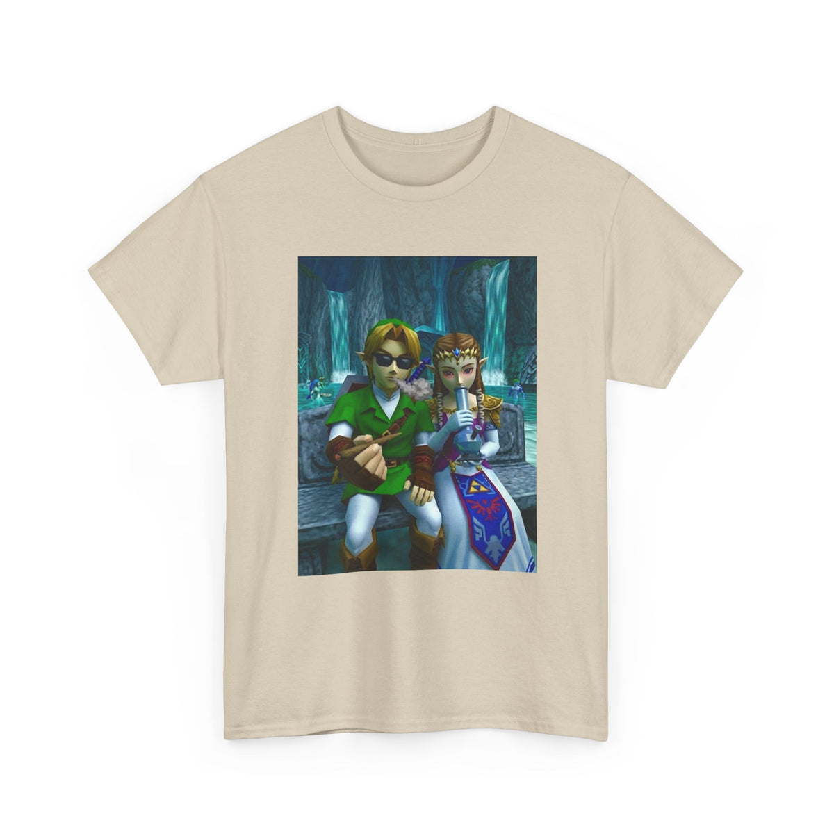 Link And Zelda Sharing A Smoke Tee