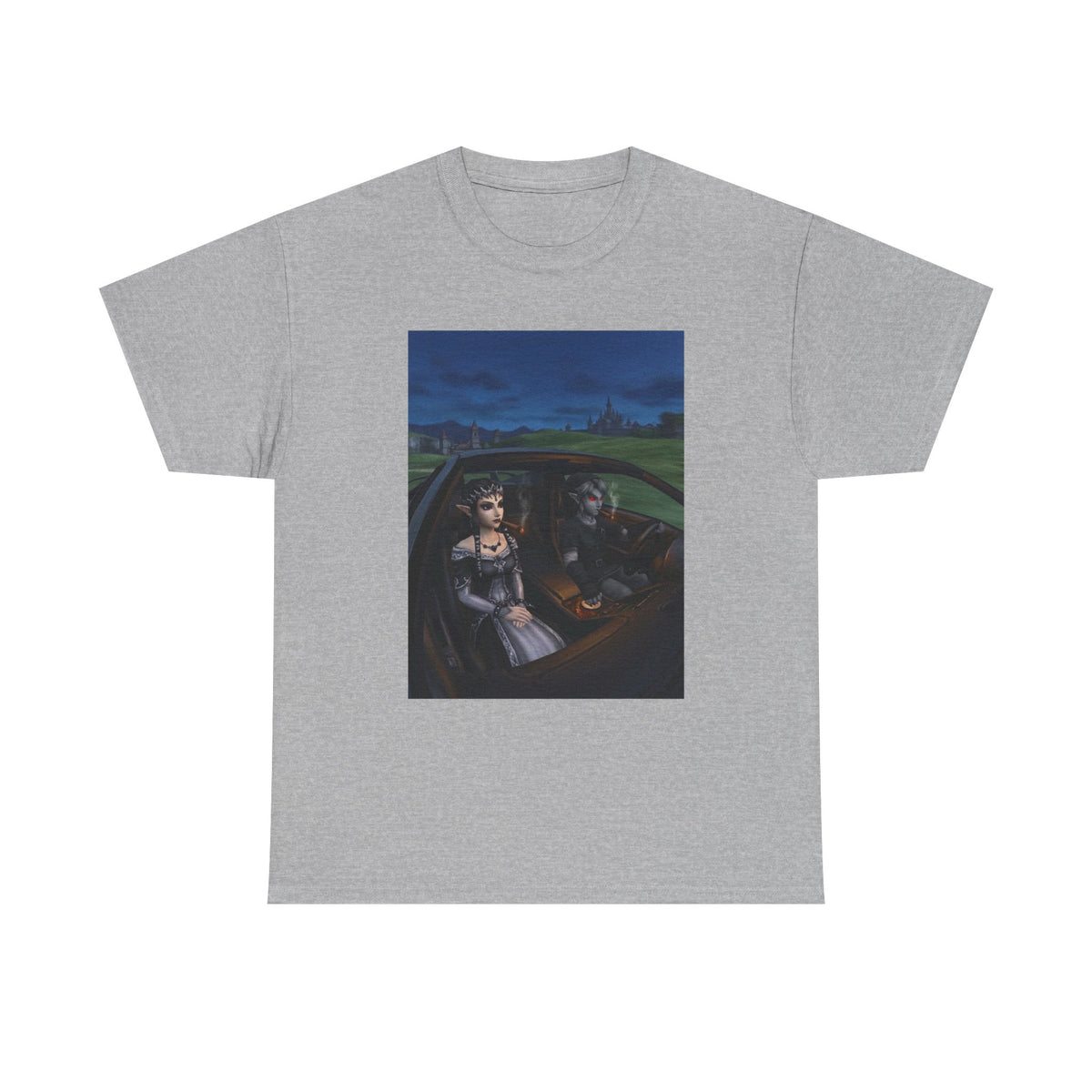 Dark Link And Midna Smoking In Car Tee