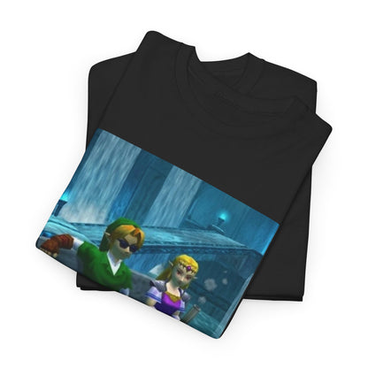Link And Zelda Chilling In Zora's Domain
