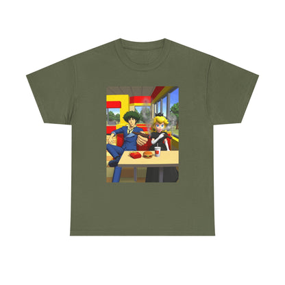 Spike Spiegel And Dark Peach Chilling Tee