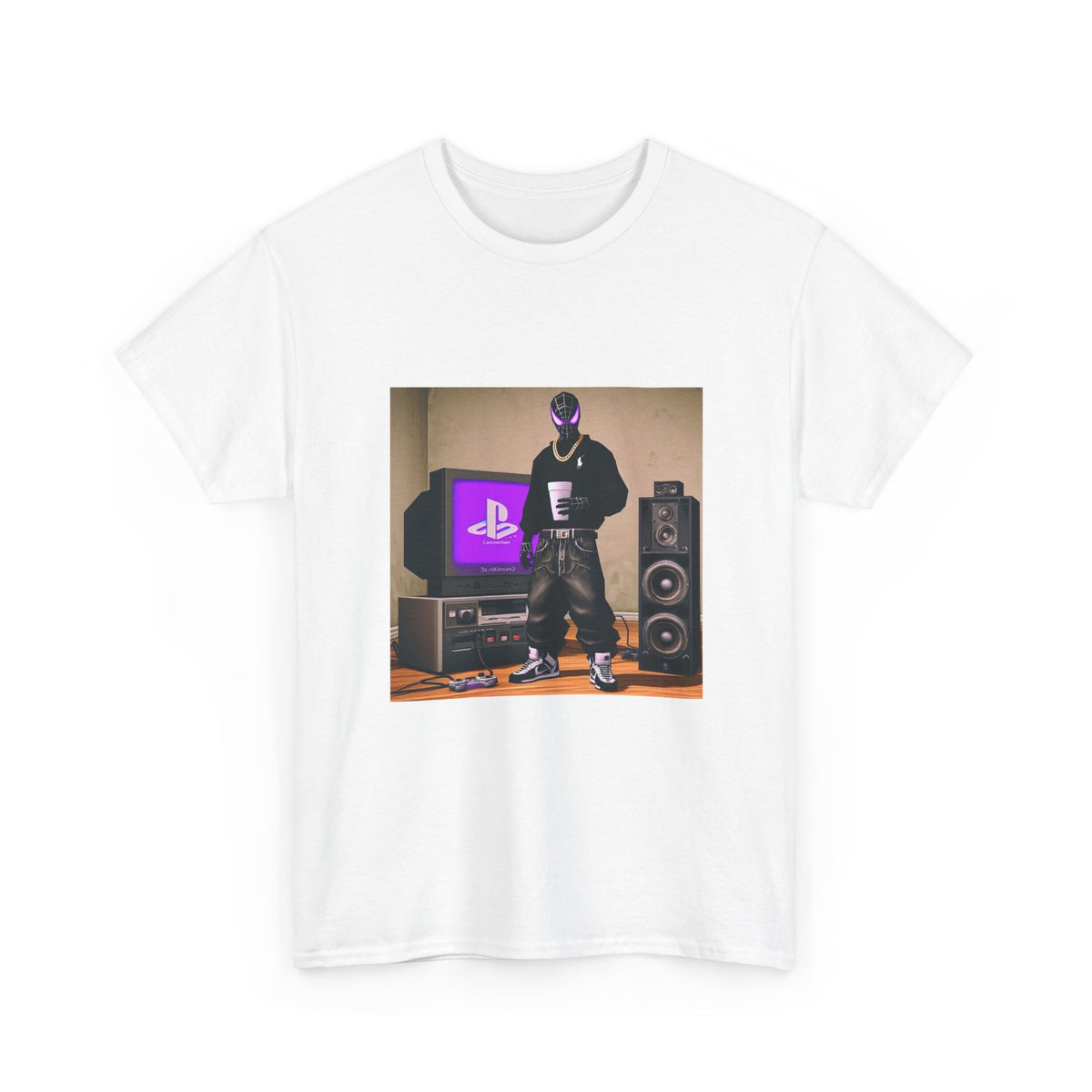 Miles Morales Gaming With Purple Haze