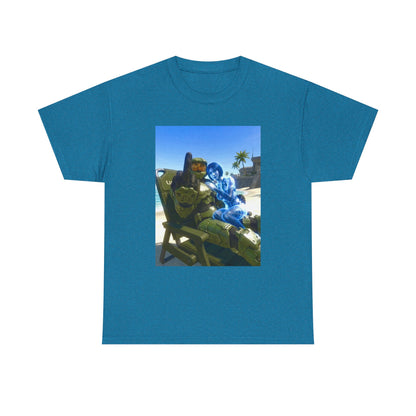 Master Chief And Cortana Chillin' Beach Vibes