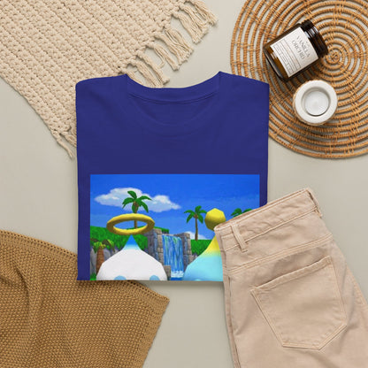Chao Flipping Off In Paradise Tee