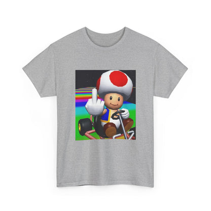 Toad Flipping The Bird On Rainbow Road Tee