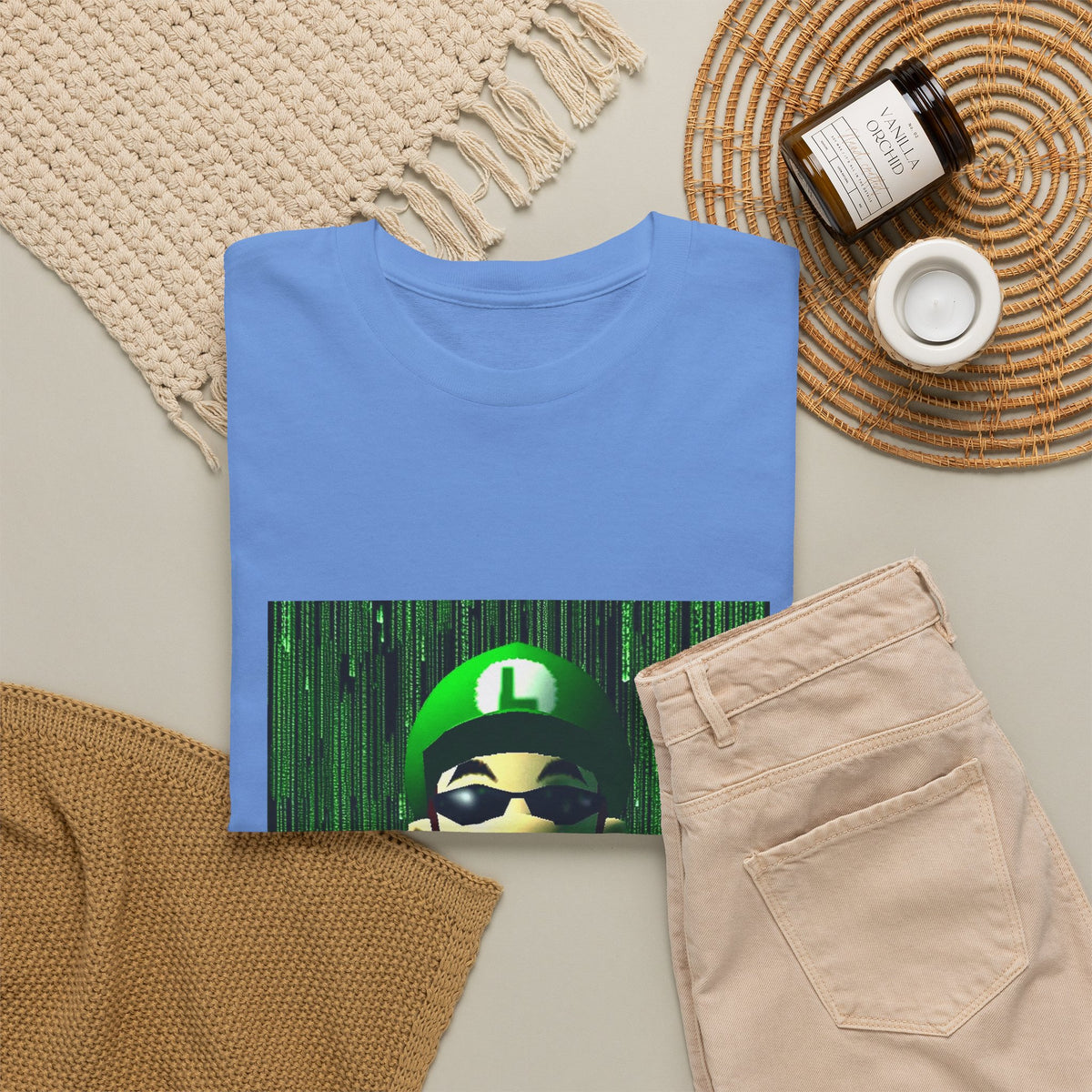 Matrix Luigi Smoking In The Glitch