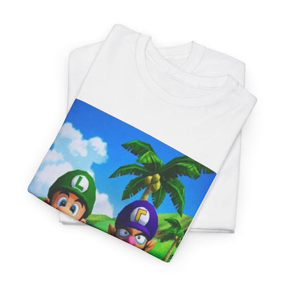 Luigi and Waluigi Flipping The Bird Tee