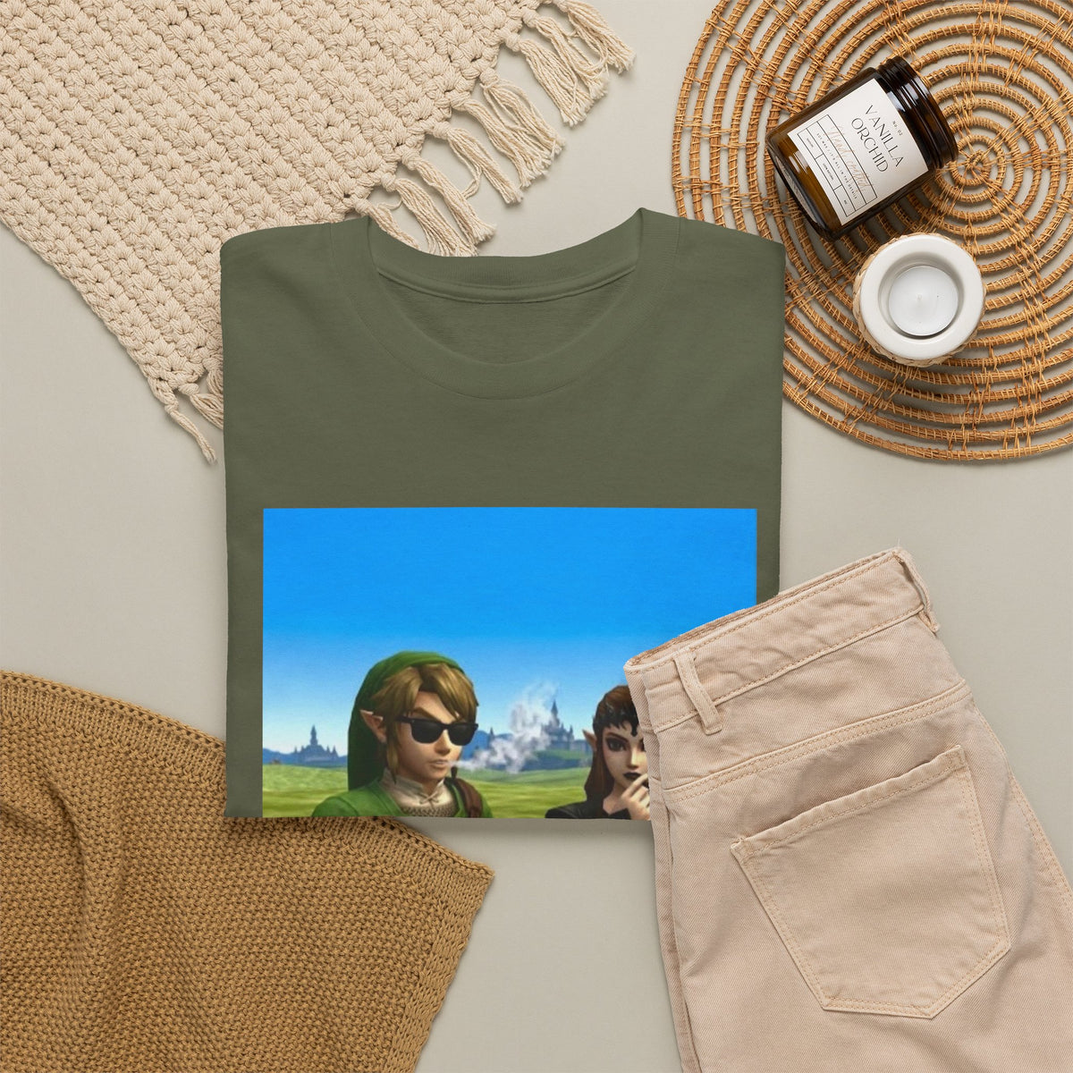 Link And Zelda Chilling With Cigars