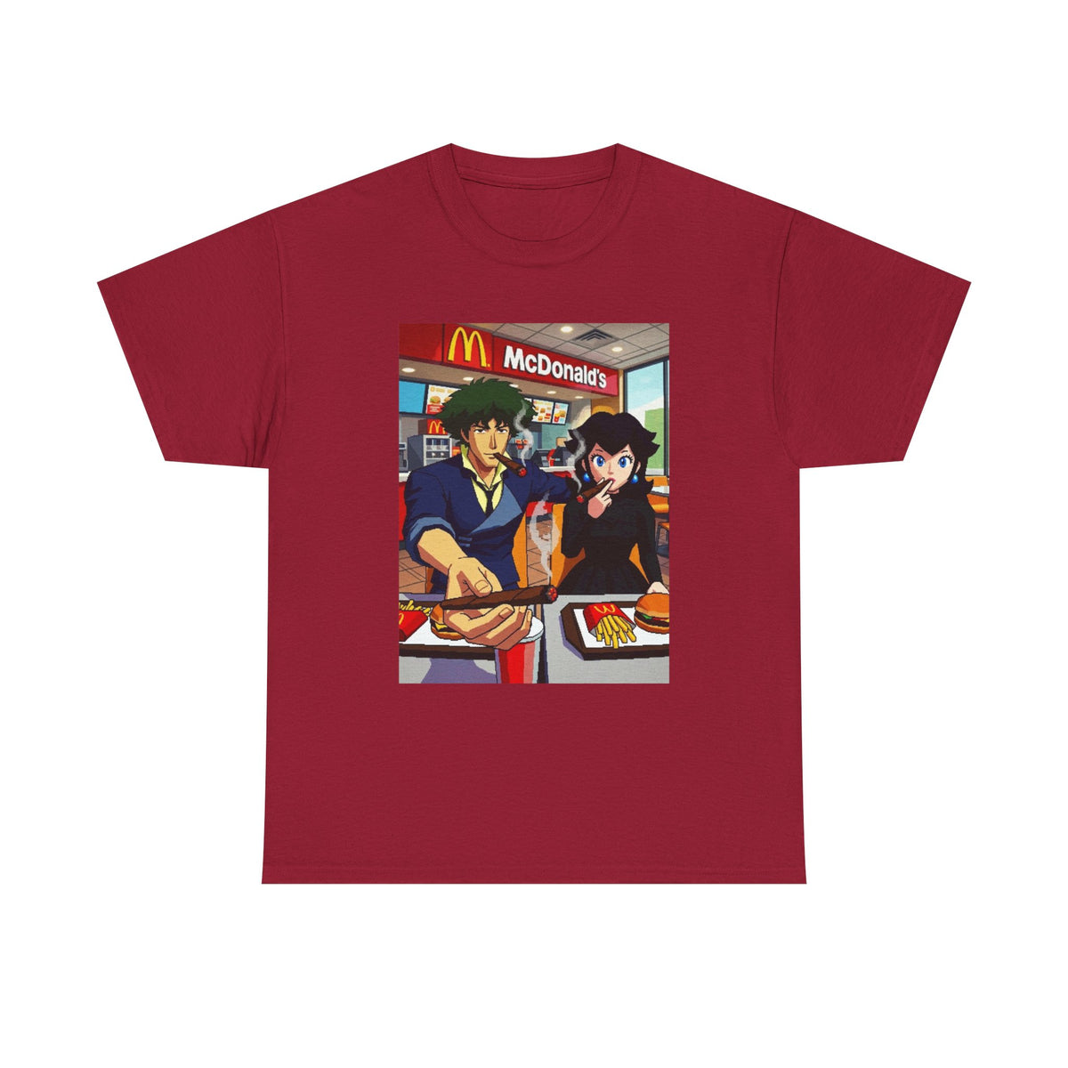 Spike and Bowsette Fast Food Smoke Session Tee