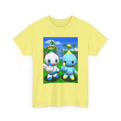 Chao Flipping Off In Paradise Tee
