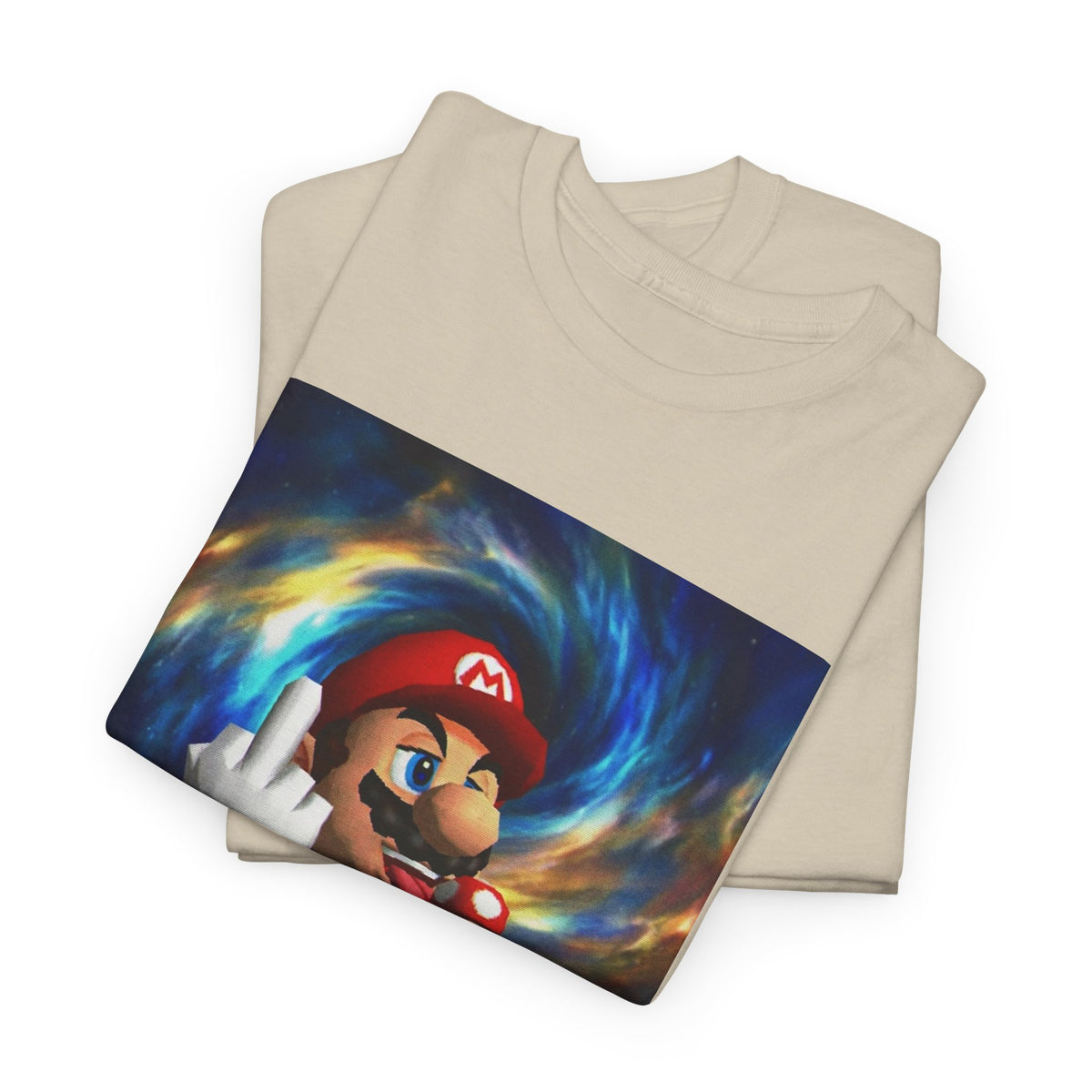 Mario Showing Middle Finger With Mushroom