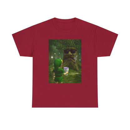 Hero Meets Cool Tree Smoking Cigar Tee