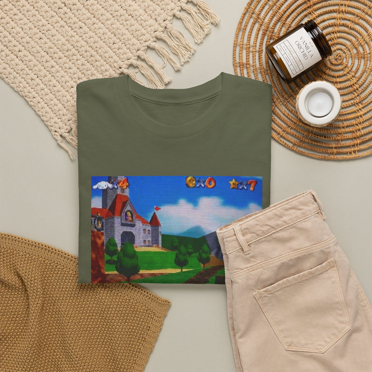 Cinnamoroll Gaming PSP In Castle Courtyard Tee