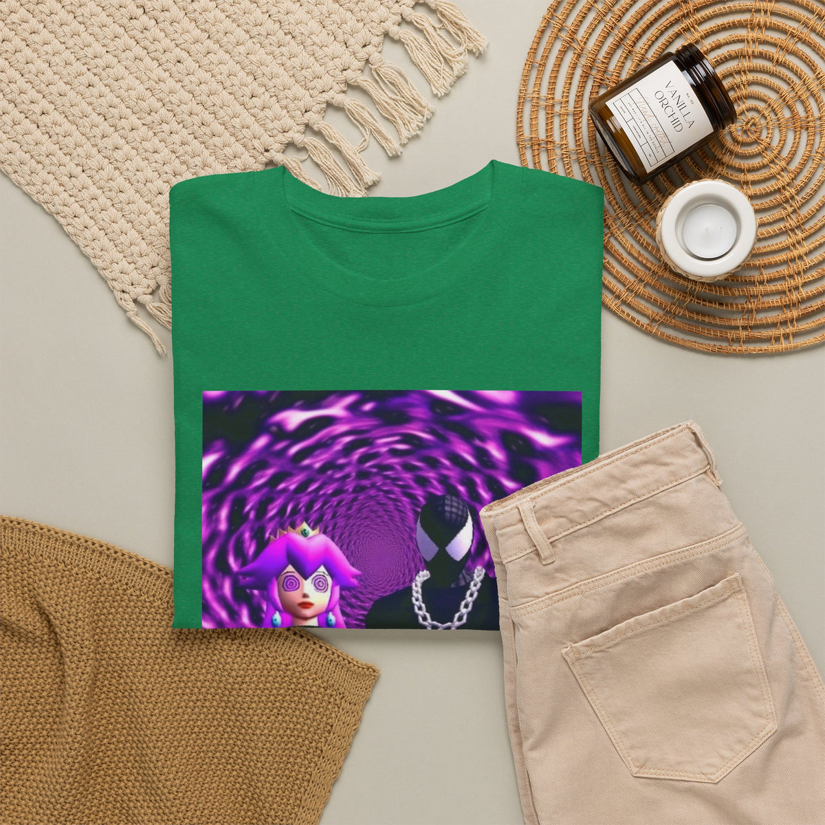 Hypnotized Peach & Sipping Spidey Tee