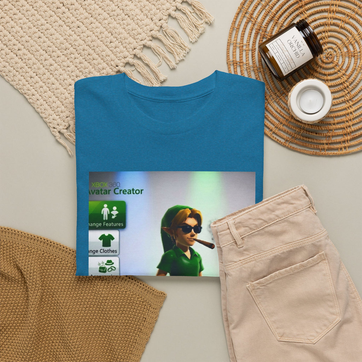Xbox Avatar Link Smoking Blunt Tee