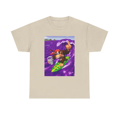 Diddy Kong Surfing Purple Wave Tee