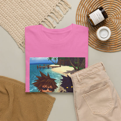Sora And Dark Form Flipping Off At The Beach