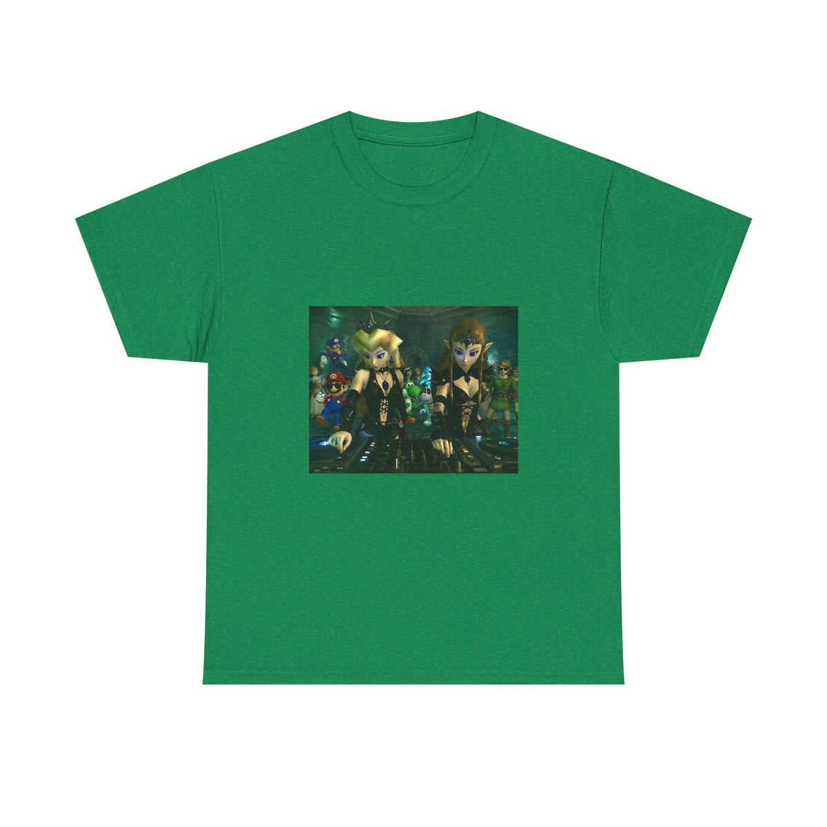 Princess Peach and Zelda DJing with Friends Tee