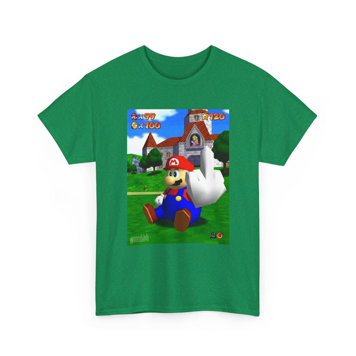 Mario Giving The Finger At Peach's Castle
