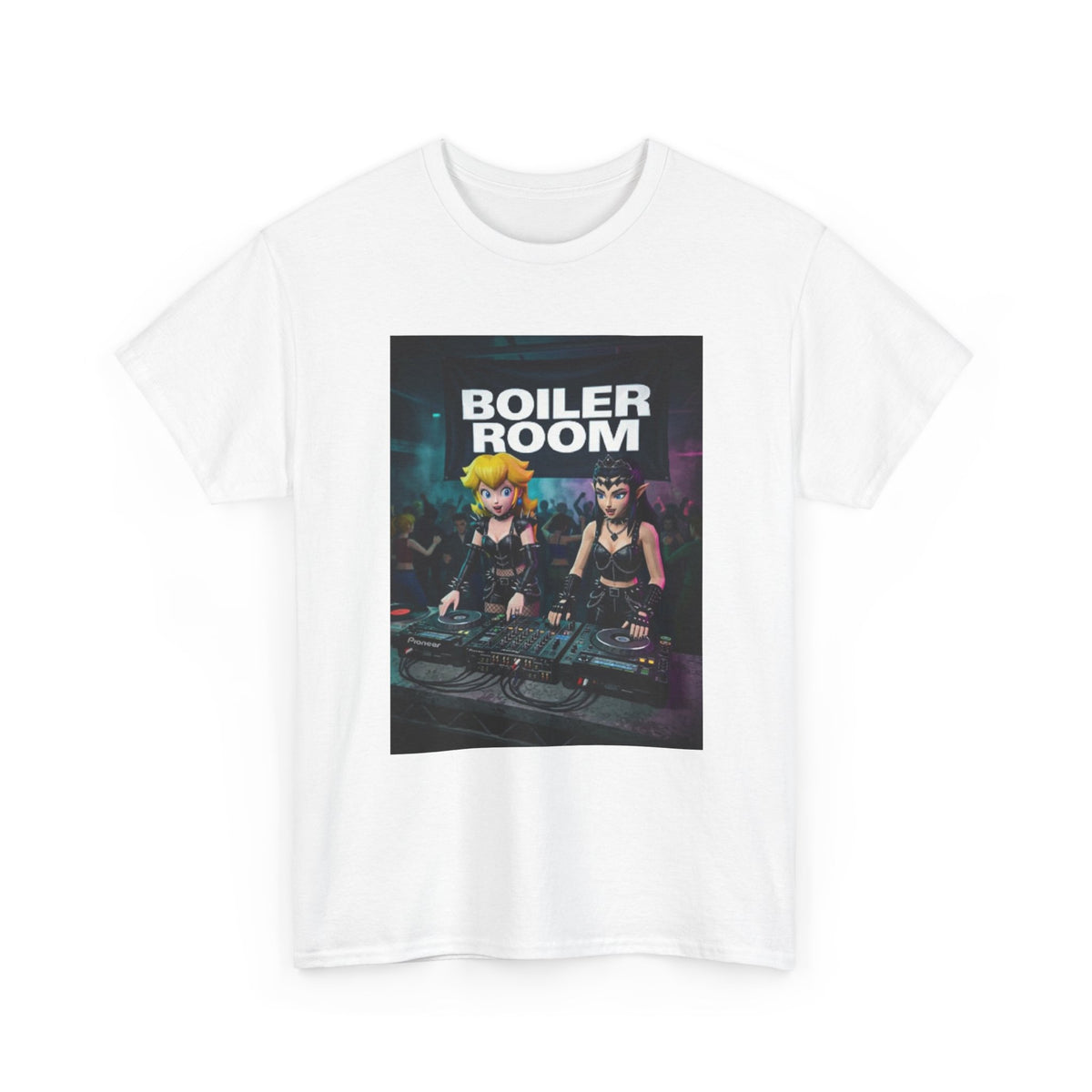 Princess Peach and Dark Peach DJing Tee