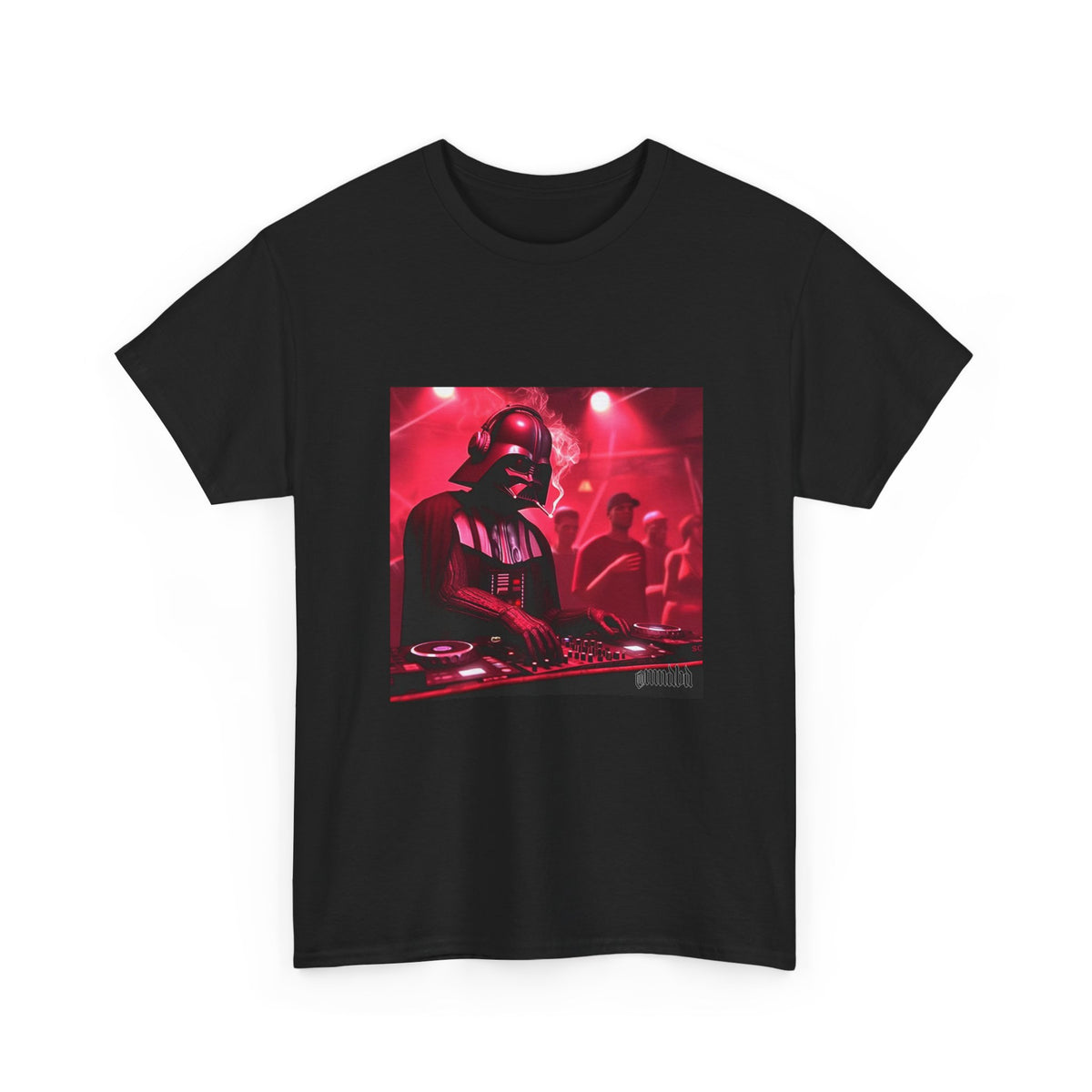 Darth Vader DJ Mixing And Smoking Tee